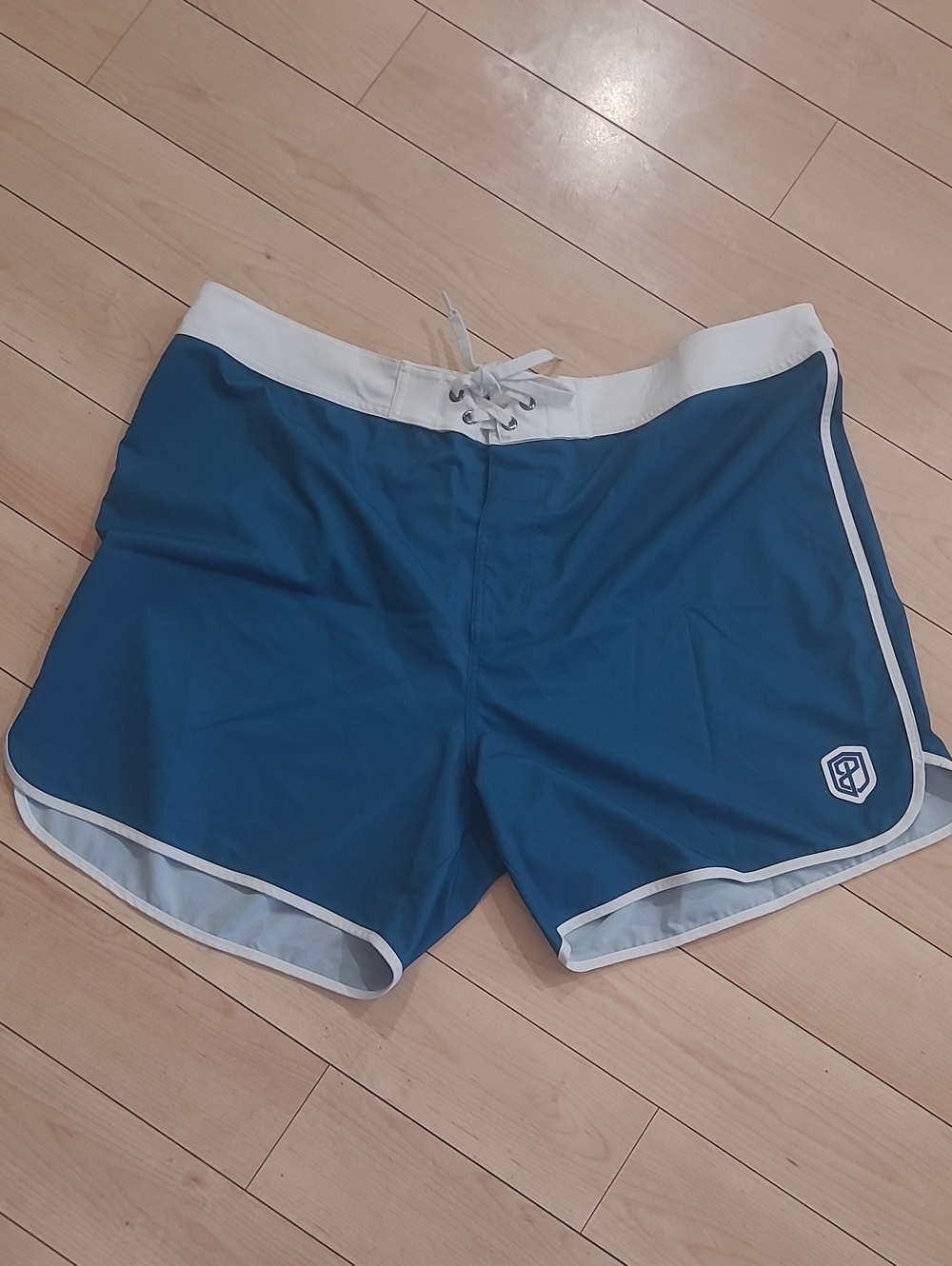 Born Primitive Swim Board Shorts with White Waistband